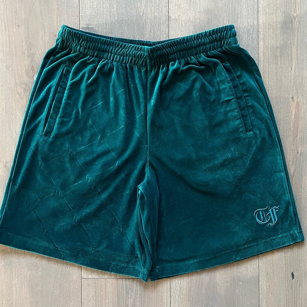 Teddy Fresh Deboss Velour Shorts